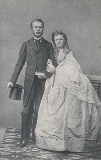 Lev Davydov (1837–1896) with his wife Aleksandra (b. Tchaikovskaia, 1842–1891)